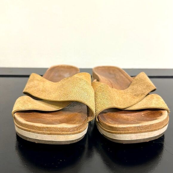 UGG Metallic Crisscross Strap Slip-on Sandals Sz 10 - Picture 4 of 7